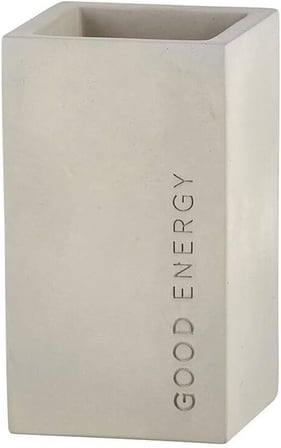 G2765 Good Energy Minimalist Beton Çimento Kalemlik | İskandinav Tarzı | 6,5 cm G x 11,2 cm Y