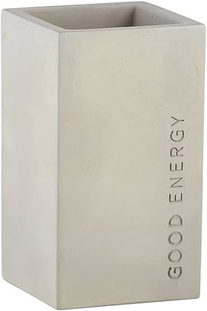 G2765 Good Energy Minimalist Beton Çimento Kalemlik | İskandinav Tarzı | 6,5 cm G x 11,2 cm Y