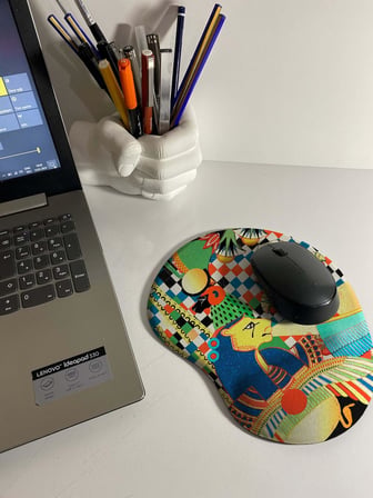 Pharoah Baskılı Bilek Destekli Mouse Pad - Dünya Serisi