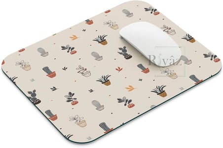Kaktüs - Dikdörtgen Mouse Pad, 17,5 cm x 19,50 cm