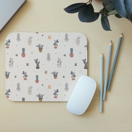 Kaktüs - Dikdörtgen Mouse Pad, 17,5 cm x 19,50 cm