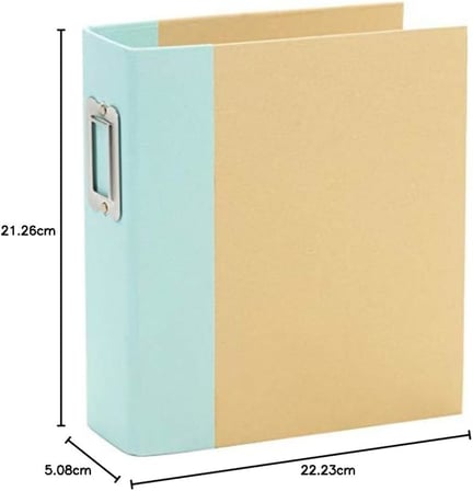 10734 SNAP BINDER 6 x 8 ROBINS EI, Robin's Egg, Tek Beden