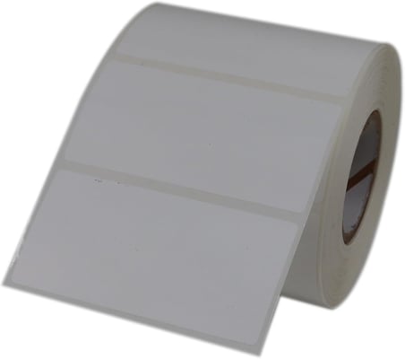 PP Opak 80mm x 40mm Ruloda 1000 Adet 40mm Kuka Çapında Yırtılmaya Dayanıklı Etiket