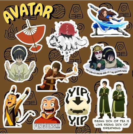 Avatar Sticker Seti | Laptop Notebook Telefon Etiket Bullet Journal