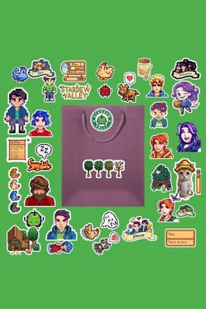 Stardew Valley Sticker Paketi/Bullet Journal Defter Çıkartma Ajanda Laptop Etiket, 4687435476874