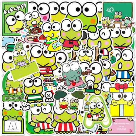 Keroppi Defter Suluk Laptop Notebook Tablet Telefon Kılıf Sticker Seti