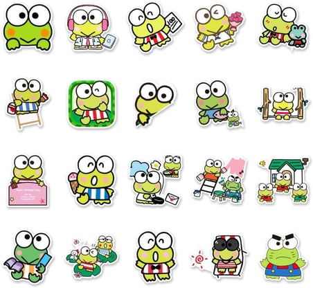Keroppi Defter Suluk Laptop Notebook Tablet Telefon Kılıf Sticker Seti