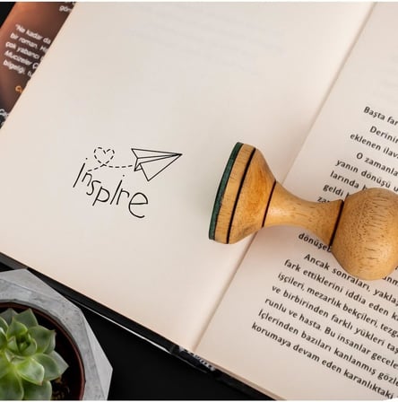 Inspire Ahşap Kaşe Seti