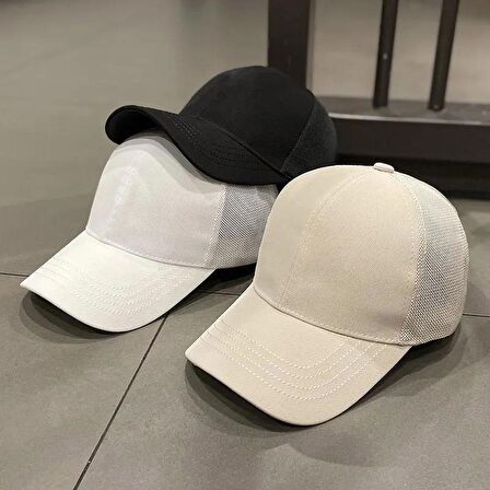 Fileli Kadın Erkek Siyah Baseball Cap Şapka