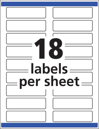 Ekstra Büyük Dosya Klasör Etiketleri, Çıkarılabilir Yapıştırıcı, Mat Beyaz, 15/16" x 3-7/16", 450 Etiket (8425)