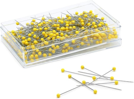 Kapitone Pins-Boyut 28 500/Paket, Sarı, 1-3/4-İnç