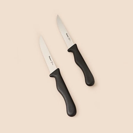 Metaltex 2'li Steak Bıçağı - Siyah - 21 cm