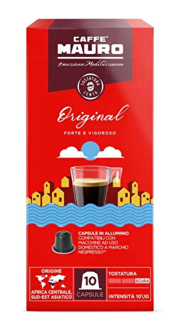 Caffe Mauro Original Nespresso Kapsül Kahve 10 kapsul