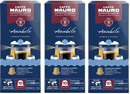 Caffe Mauro Amabile Nespresso Kapsül kahve 30 kapsul