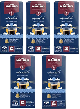 Caffe Mauro Amabile Nespresso Kapsül kahve 50 kapsul