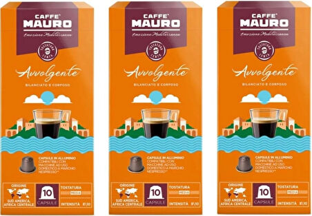 Caffe Mauro Avvolgente Nespresso Kapsül Kahve 30 kapsul