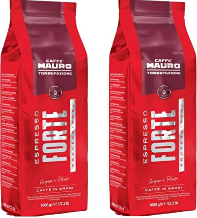 Caffe Mauro Espresso Forte Çekirdek Kahve 1 kg x 2 paket