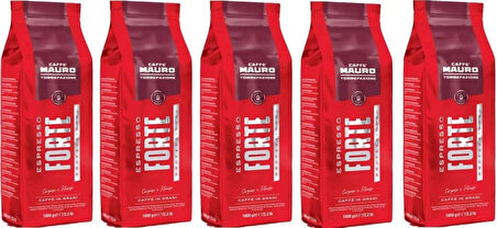 Caffe Mauro Espresso Forte Çekirdek Kahve 1 kg x 5 paket