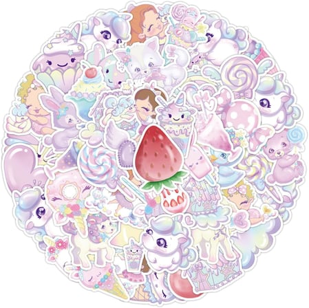 25'li Su Geçirmez Opak Sticker Seri : 21