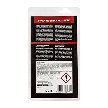 Arexons Tornado - Extreme Plastik Yenileyici Siyah 125 ml