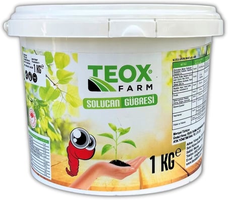 TeoxFarm -Katı Solucan Gübresi-1KG