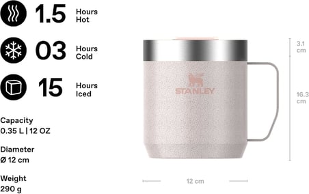 Classic Legendary Termos Bardak 0.35 Litre - Hammertone Rose Quartz | Paslanmaz Çelik