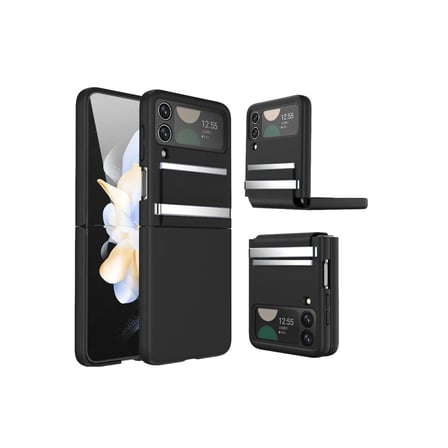 Samsung Galaxy Z Flip 3 Kılıf Belt Flip Kapak - Siyah