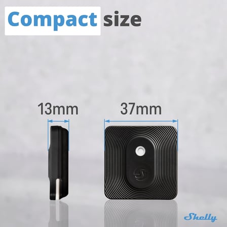 Blu H&T siyah | Bluetooth kontrollü sıcaklık ve nem sensörü | su sıçramasına karşı korumalı ve toz geçirmez | koruma sınıfı IP54 | iOS Android uygulaması | şifreleme