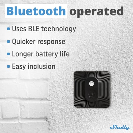 Blu H&T siyah | Bluetooth kontrollü sıcaklık ve nem sensörü | su sıçramasına karşı korumalı ve toz geçirmez | koruma sınıfı IP54 | iOS Android uygulaması | şifreleme