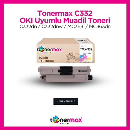 Oki Uyumlu C332 Muadil Toner Takım