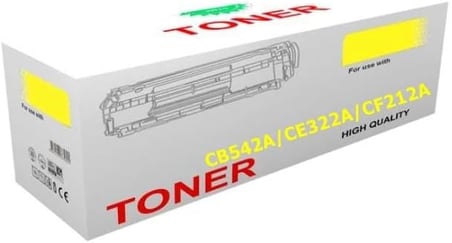 HP UYUMLU CB542A/CE322A/CF212A Çipli Sarı Muadil Toner