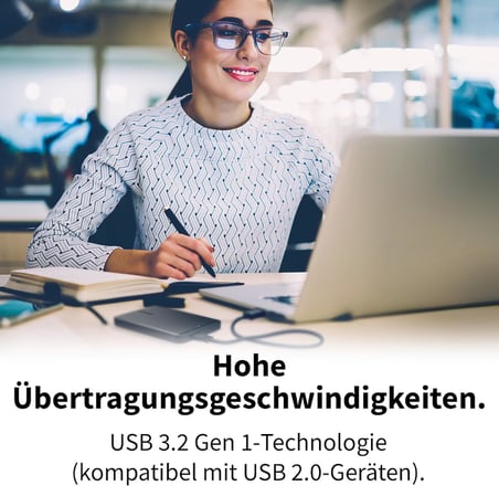 Canvio Partner 1 TB taşınabilir 2, 5 inç harici HDD, USB 3.2 Gen 1, Mac ve Windows ile uyumlu, USB ile çalışır