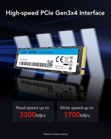 NM610PRO 500GB SSD, M.2 2280 PCIe Gen3x4 NVMe 1.4 dahili, 3300 MB/sn'ye kadar okuma, 1700 yazı, dahili 3D NAND Flash Solid State sürücü, dizüstü, masaüstü için