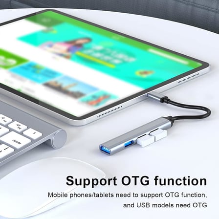 USB Çoğaltıcı Adaptör USB 3.0 Çoklu Bağlantı Noktalı Dağıtıcı Seyahat Dock Laptop PC Notebook Bilgisayar Adaptörü Ev Ofis Kullanımına Uygun C809