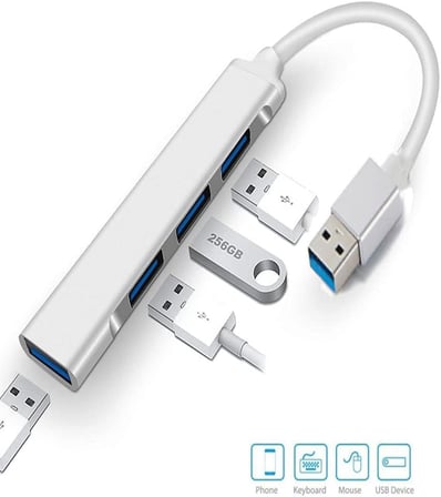 4 Port Usb 3.0 Hub Çevirici Çoğaltıcı Çoklayıcı Çoklama 4 Portlu Usb 3.0 Hub Çoklayıcı