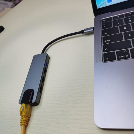 STORE 5 in 1 Type-c Hub Ethernet Hdmi Usb Aktarım Hızı USB C HUB USB Çoğaltıcı Hub C RJ45+ 4K HDMI uyumlu + 2 USB