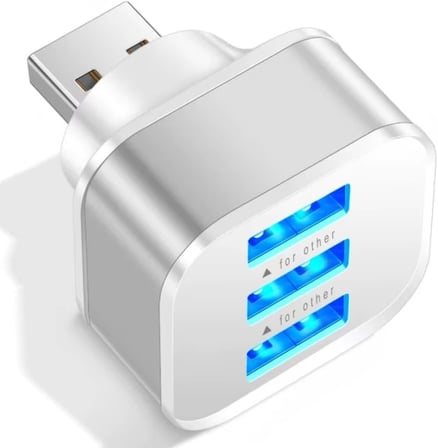 STORE USB Hub 3 Portlu Çoklayıcı Adaptör Bilgisayar ve Laptop için USB 2.0 Çoklayıcı Adaptör 6075