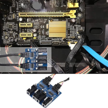 9 Pin USB Çoklayıcı Anakart Için 4 Port USB 2.0 Çoklayıcı