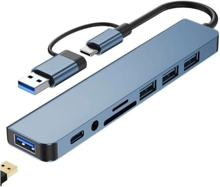 STORE 8 in 2 USB Type-C to USB A, USB C, SD/TF Kart Okuyucu – MacBook ve Laptop Uyumlu Çok Portlu USB HUB Çoğaltıcı