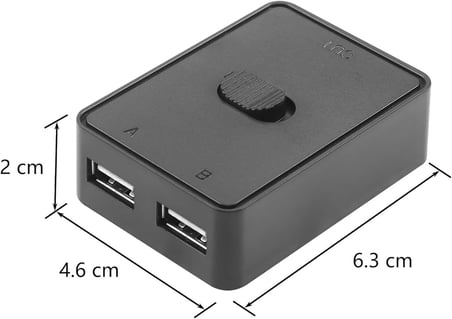 5945 2 Port Usb 2.0 To KVM Switch Çoklu Pc Kasa Çoklayıcı Hub Anahtar Bir PC’ye iki farklı USB cihaz bağlama Bir USB cihazı iki farklı PC’de kullanabilme