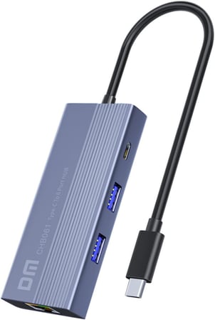 CHB061 Type-C to 4K HDMI 3*USB3.0 Gigabit Ethernet PD 60W Çoklayıcı Hub
