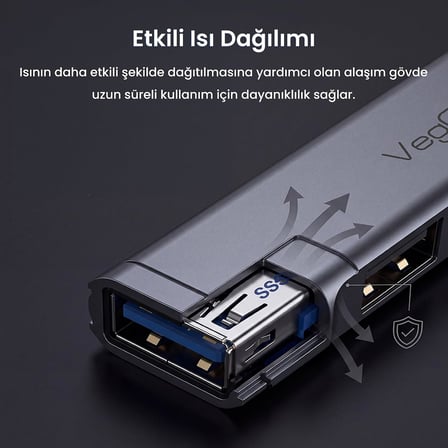 4 Portlu Type-C to USB 3.0 + 3*USB 2.0 Çoklayıcı Dönüştürücü USB Hub