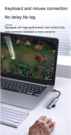 NR1 USB 4 Port USB 2.0 HUB Çoğaltıcı Alüminyum Kasa