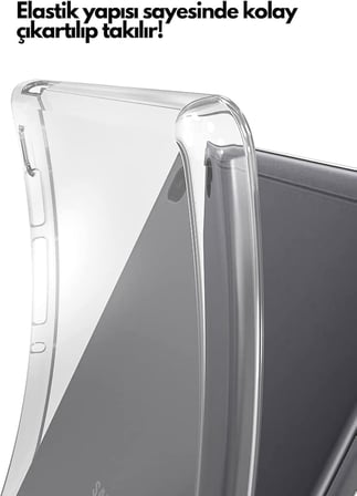 Samsung Galaxy Tab A9 Şeffaf Kılıf Silikon Tablet Kılıfı Ultra İnce Buzlu Şeffaf Kılıf (Tab A9)