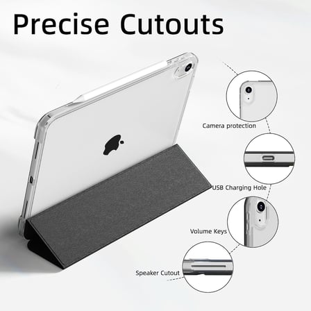 iPad Air 11 inç M4/M3/M2, Air 5th/4th Gen 10.9 inç için Şeffaf Kılıf