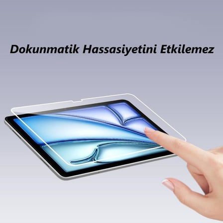 Apple iPad Air 11 İnç İle Uyumlu Ekran Koruyucu 9h Temperli Kırılmaz Esnek Nano Cam, Çizilmeye Ve Darbeye Dayanıklı Koruma, Hd Şeffaf M2 M3 M4