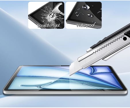 Apple iPad Air 11 İnç İle Uyumlu Ekran Koruyucu 9h Temperli Kırılmaz Esnek Nano Cam, Çizilmeye Ve Darbeye Dayanıklı Koruma, Hd Şeffaf M2 M3 M4