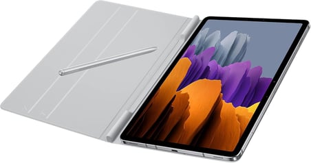 Book Cover EF-BT630 Bookcase Galaxy Tab S8, Galaxy Tab S7 Açık Gri Tablet Kılıfı