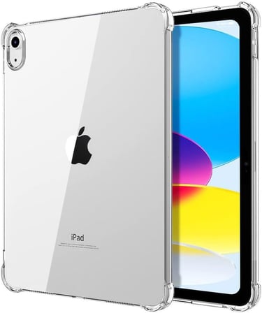 iPad 11. Nesil (A16) / 10. Nesil Uyumlu Köşe Korumalı Şeffaf Esnek Antishock Kılıf Şeffaf