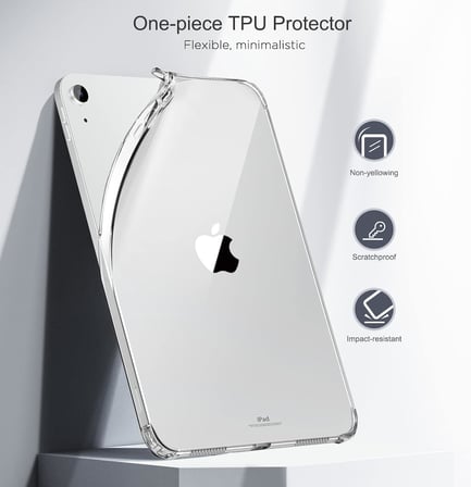 iPad 11. Nesil (A16) / 10. Nesil Uyumlu Köşe Korumalı Şeffaf Esnek Antishock Kılıf Şeffaf